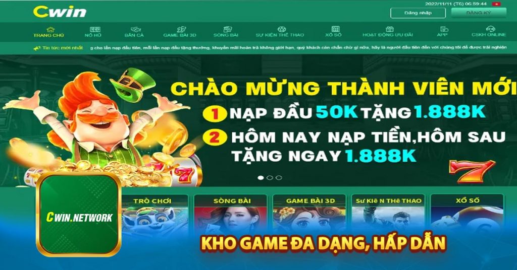 Kho game đa dạng, hấp dẫn