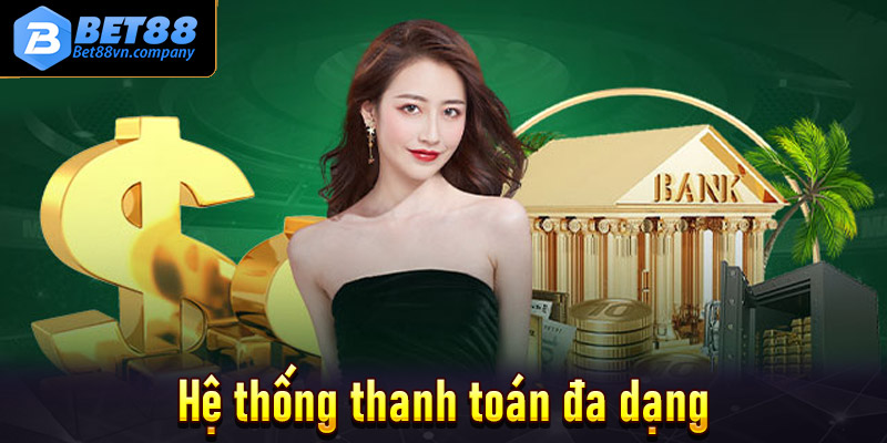 Hệ thống thanh toán đa dạng và an toàn tại Bet88 Slot